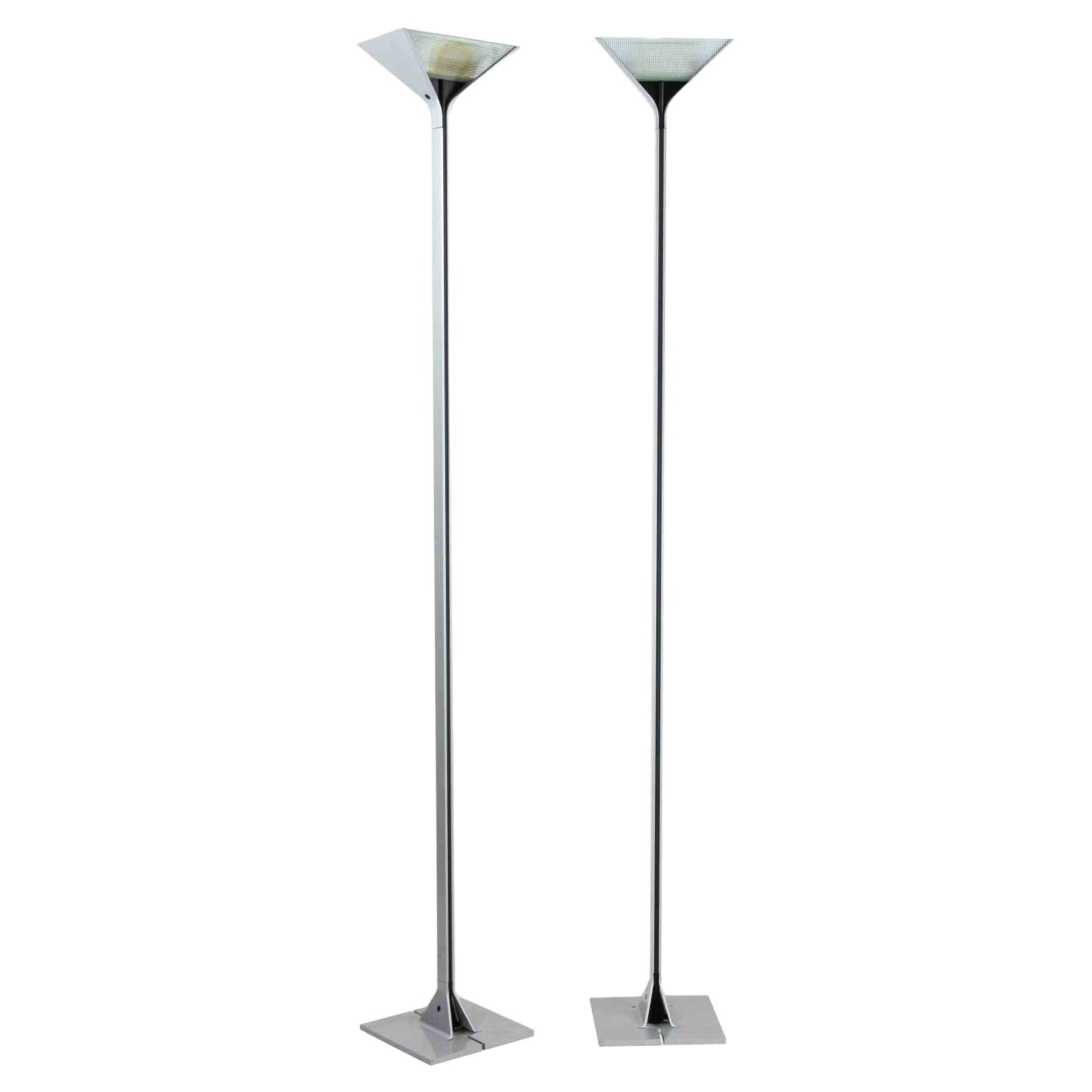 Pair of Papillona Floor Lamps by Afra and Tobia Scarpa for Flos, Italy 1977