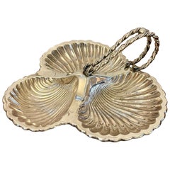 Antigua fuente eduardiana chapada en plata de Mappin & Webb
