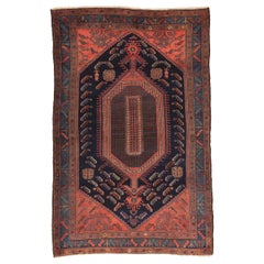 Persian Kolyai Small Rug - Wool Blue Navy Blue Red Design - 75071