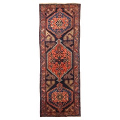 Persian Bakhtiari Small Rug - Wool Navy Blue Red Yellow - 75143