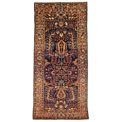 Persian Lilian Small Rug - Wool Blue Ivory Navy Blue Red - 75146