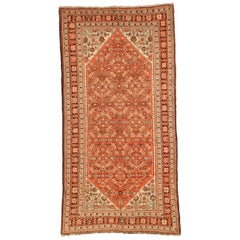 Petit tapis russe Karabagh - Design en laine ivoire rouge - 75185