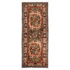 Persische Bakhtiari-Teppiche aus Wolle in Grün, Elfenbein, Marineblau und Rosa und Rosa - 75445
