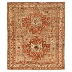 Persischer Shiraz Kleiner Teppich - Wolle Elfenbeinrot Design - 75472