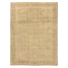 Persische Täbris-Teppiche um 1910 - Wolle Elfenbein Taupe Design - 75502