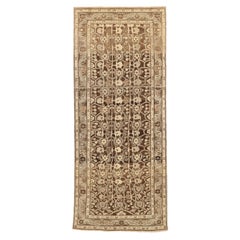 Alfombra Persa Malayer Small Design - Lana Marrón Marfil - 75522