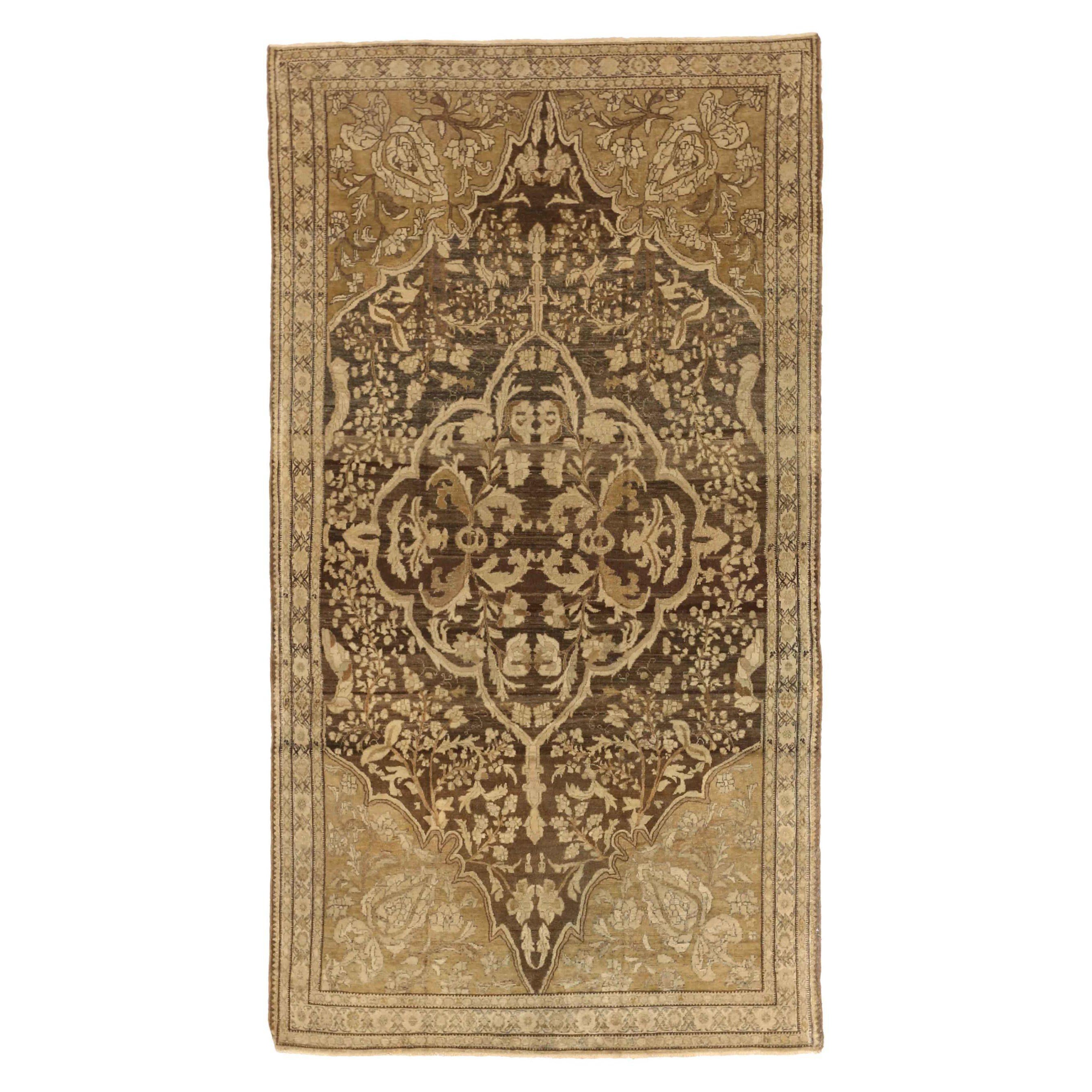 Alfombra Persa Malayer Small - Lana Marrón Ivory Design - 75525