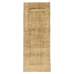 Tappeto Persiano Curdo Piccolo - Lana Marrone Avorio Design - 75527