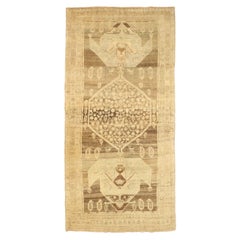 Persischer Kolyai Small Teppich - Wolle Braun Elfenbein Design - 75511