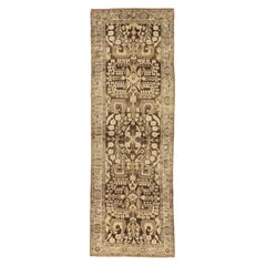 Persian Bakhtiari Small Rug - Wool Brown Ivory Design - 75531