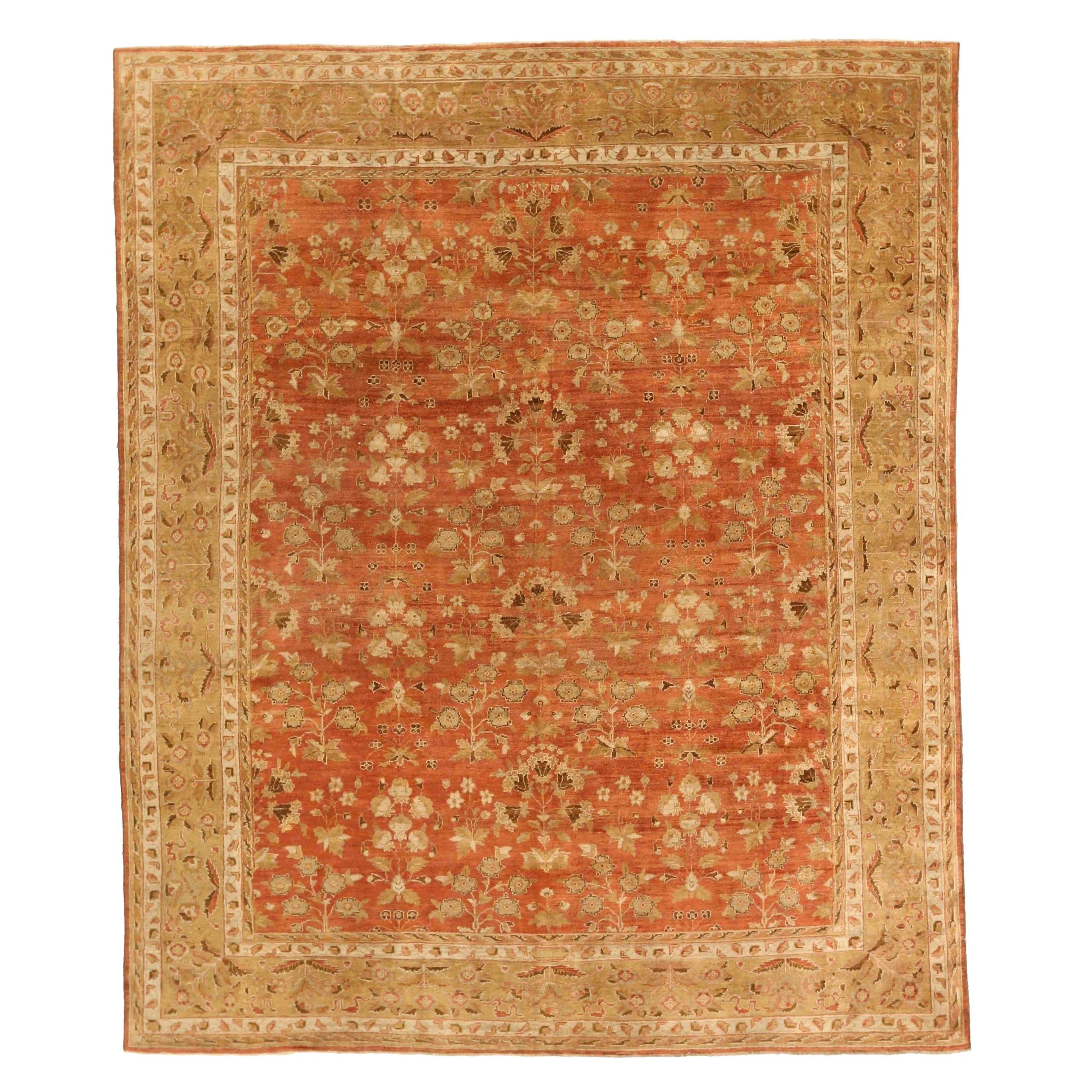 Tappeti persiani Farahan del 1880 - Lana marrone avorio rosso - 75598