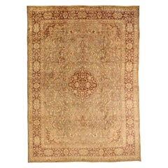 Tappeti persiani Kerman - Lana Avorio Rosso Taupe Design - 75603