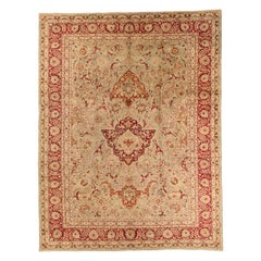 Alfombras Persas Mashad Circa 1910 - Lana Diseño Rojo Marfil - 75588