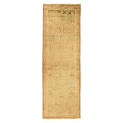 Persische Mahal-Teppiche - Wolle Grün Elfenbein Rosa Design - 75611
