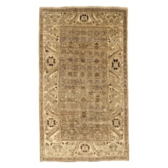 Persischer Bijar Small Teppich - Wolle Braun Elfenbein Taupe Design - 75652