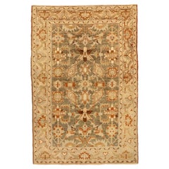 Persischer Broojerd Kleiner Teppich - Wolle Grün Elfenbein Orange Design - 75677