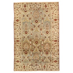 Tapis persan Malayer Small - Laine Brown Ivory Light Blue Red - 75678
