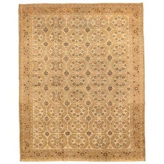 Persischer Malayer Kleiner Teppich - Wolle Braun Elfenbein Design - 75705