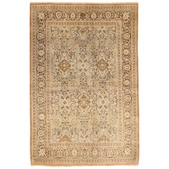 Petit tapis persan Dorokhsh Circa 1940 - Laine Brown Ivory Design - 75700