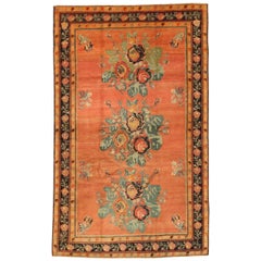 Tappeto persiano Karabagh piccolo - Lana Verde Rosa Rosso Giallo - 75724