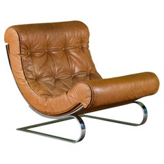 Renato Balestra Leather Lounge Chair for Cinova