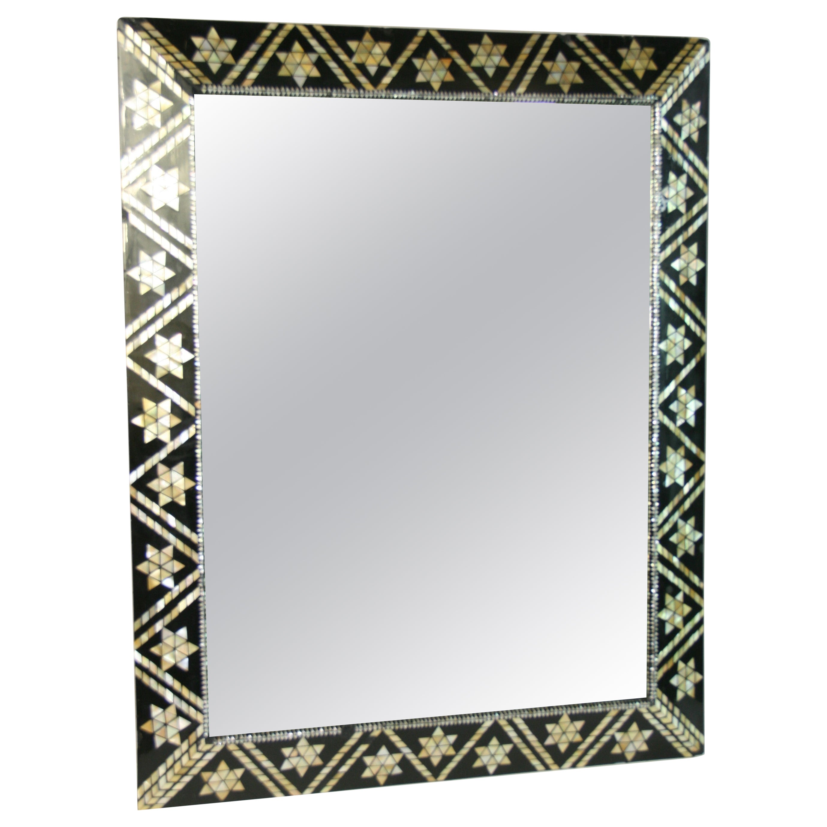 Inlaid Star  Stone Rectangular Mirror