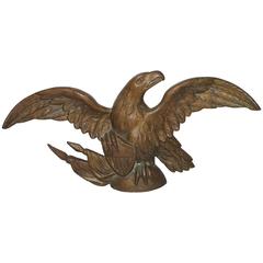 Fantastic 19th Century Gilded Bronze Eagle Statue 3