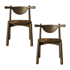 Set of 2 Dining Chair Aratu. All solid wood.