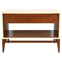 Barbara Barry per Henredon - Mobile consolle moderno in noce e laccato crema