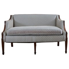 French Louis XVI Style Mahogany Settee