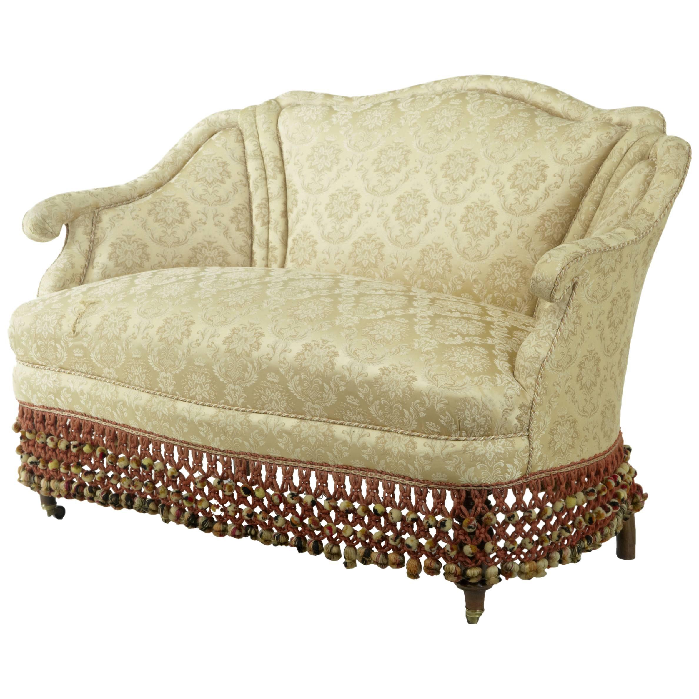 1920s Boudoire Small Sofa Settee