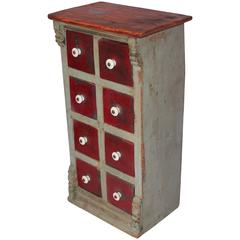 19th Century Original Painted Spice Box from Maine 7