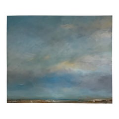 Contemporary Painting Titled "Clouds" By Rebecca Ruoff, 2024