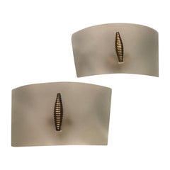 Fontana Arte #Butterfly" Laiton Verre 1958 Italie