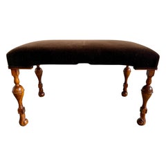 Banc transitionnel en mohair Brown-20e siècle