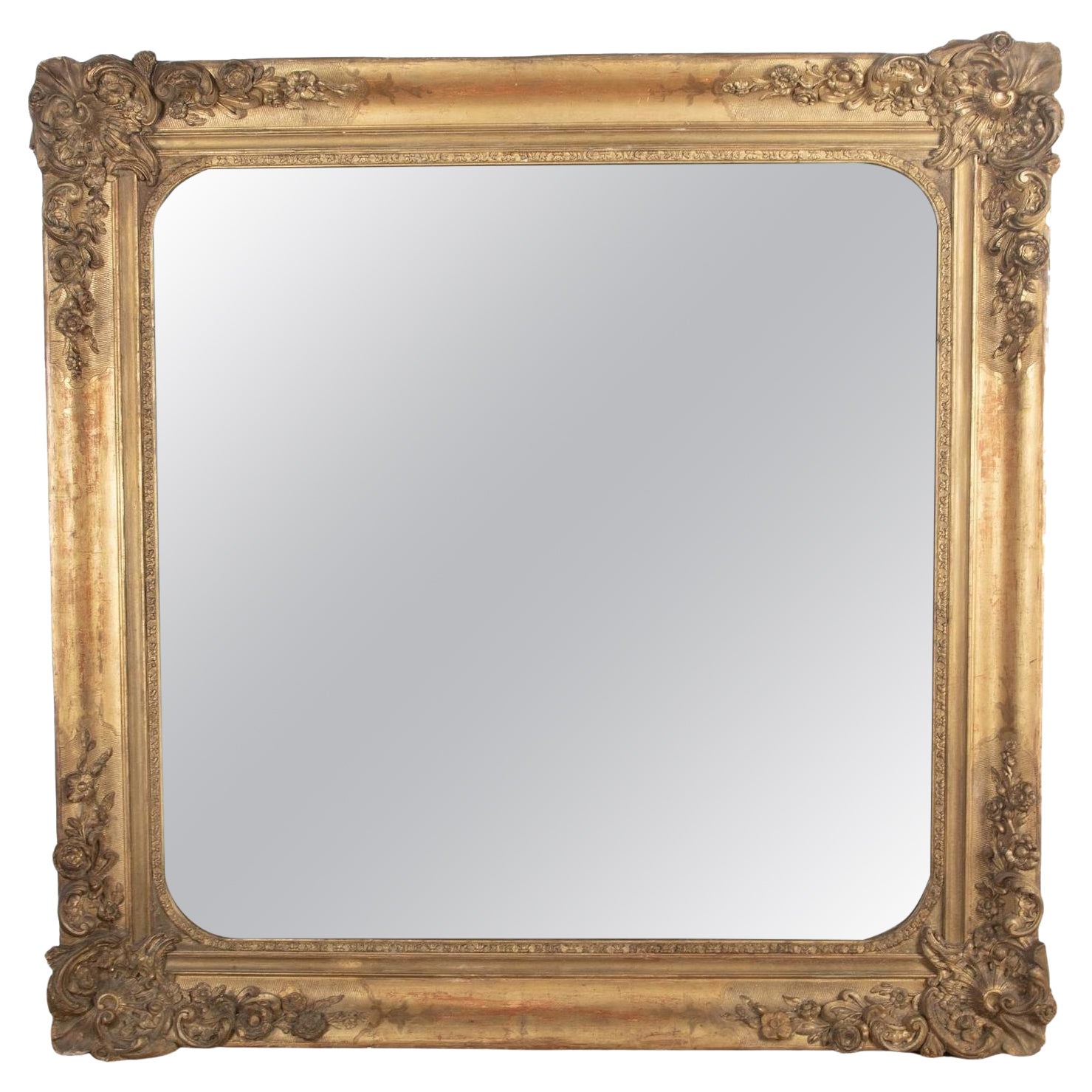 Large 19th Century English Gilt Mirror
