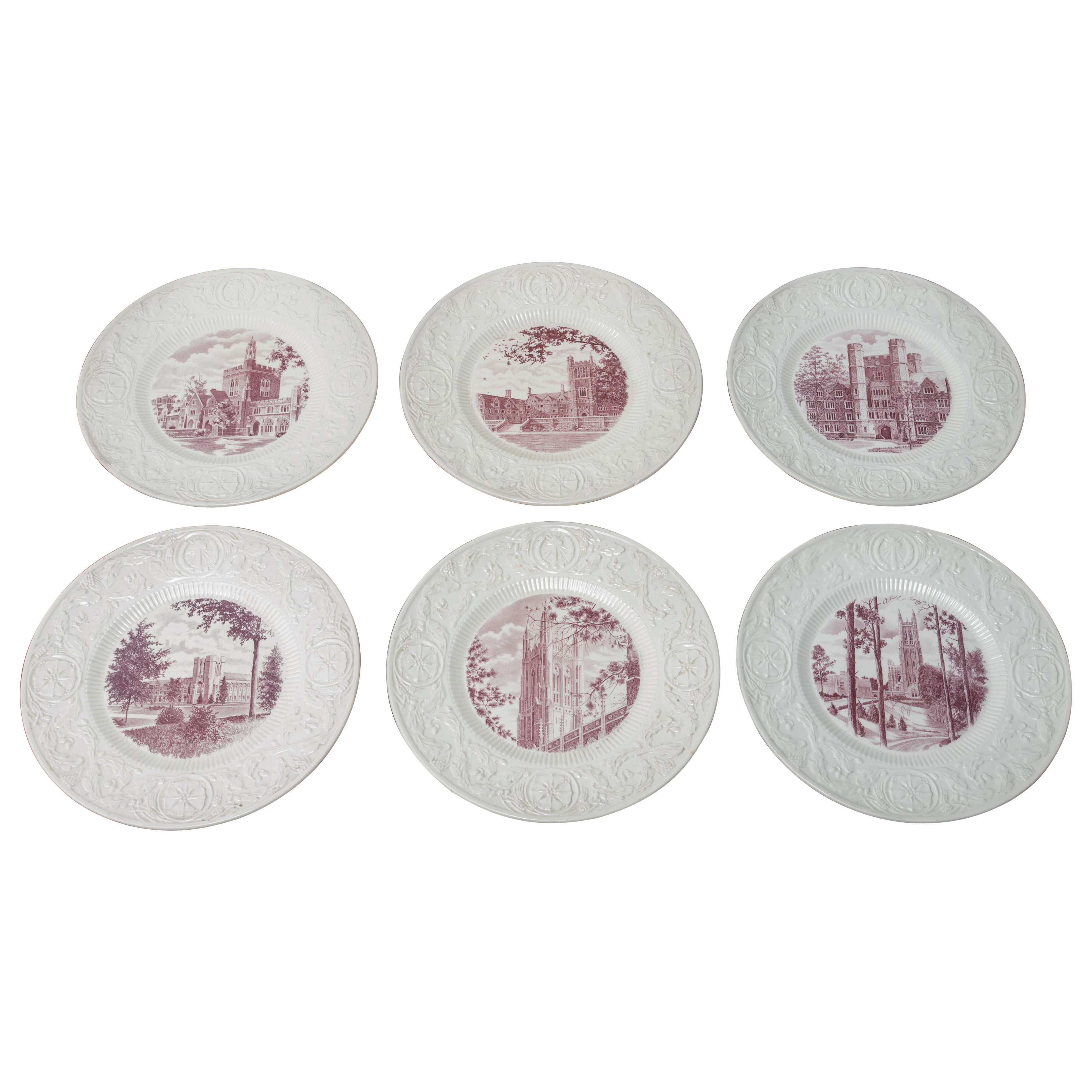 Set di 6 piatti da portata Wedgwood della Duke University
