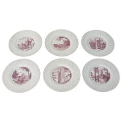 Set di 6 piatti da portata Wedgwood della Duke University