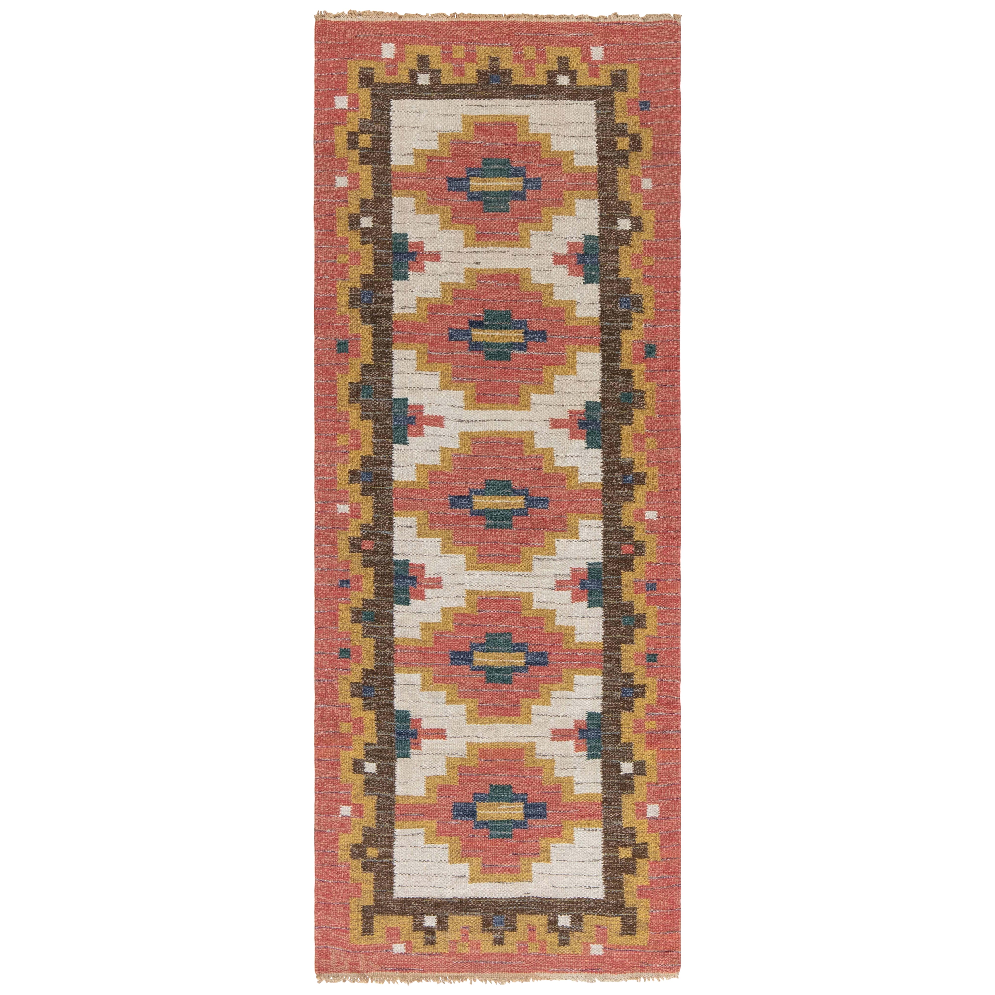 Doris Leslie Blau Vintage Swedish Rolakan Runner by 'GK' For Sale