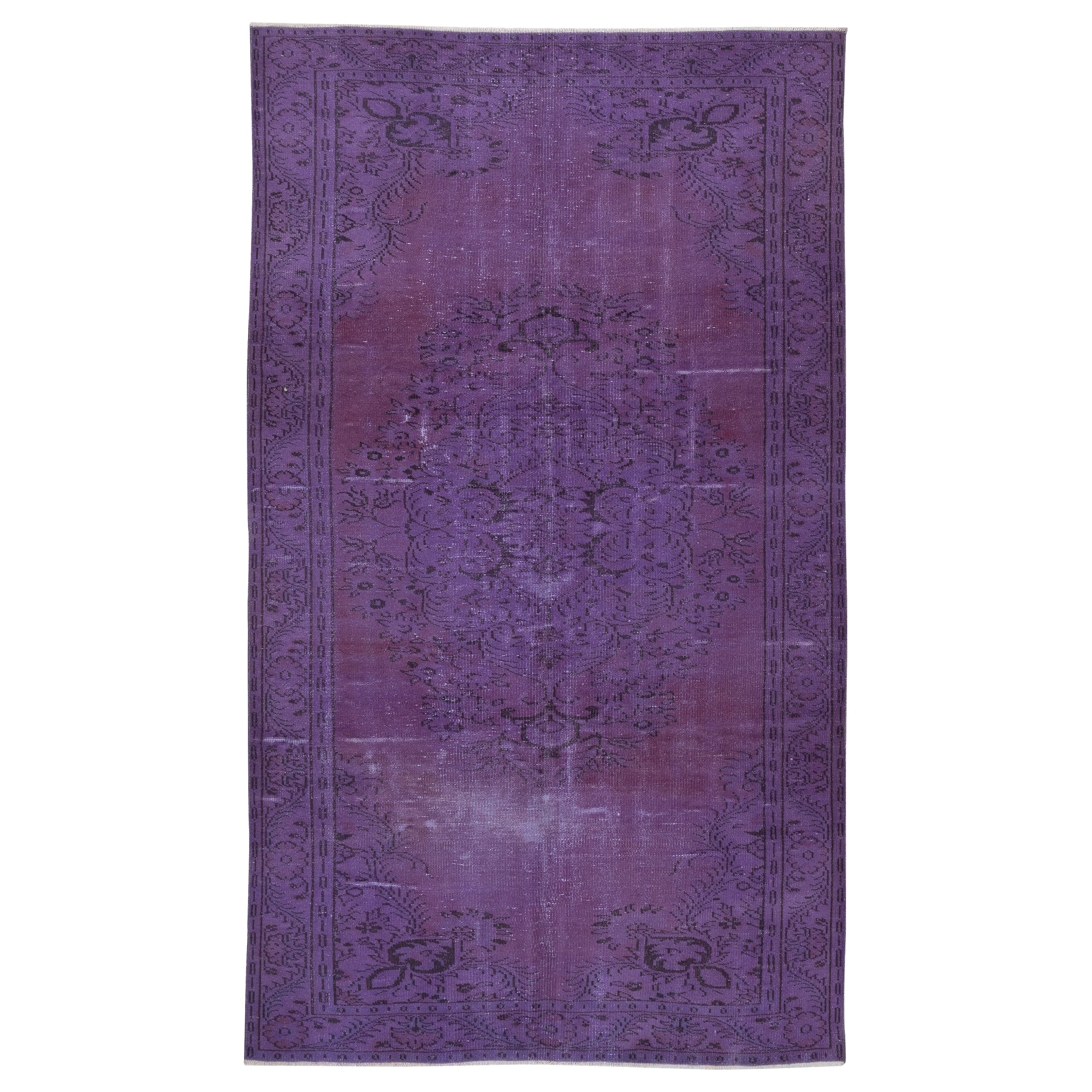 5.5x9.7 Ft Modern Color Rug, Handmade Turkish Rug, Bohemian Home Decor (tapis turc fait à la main)