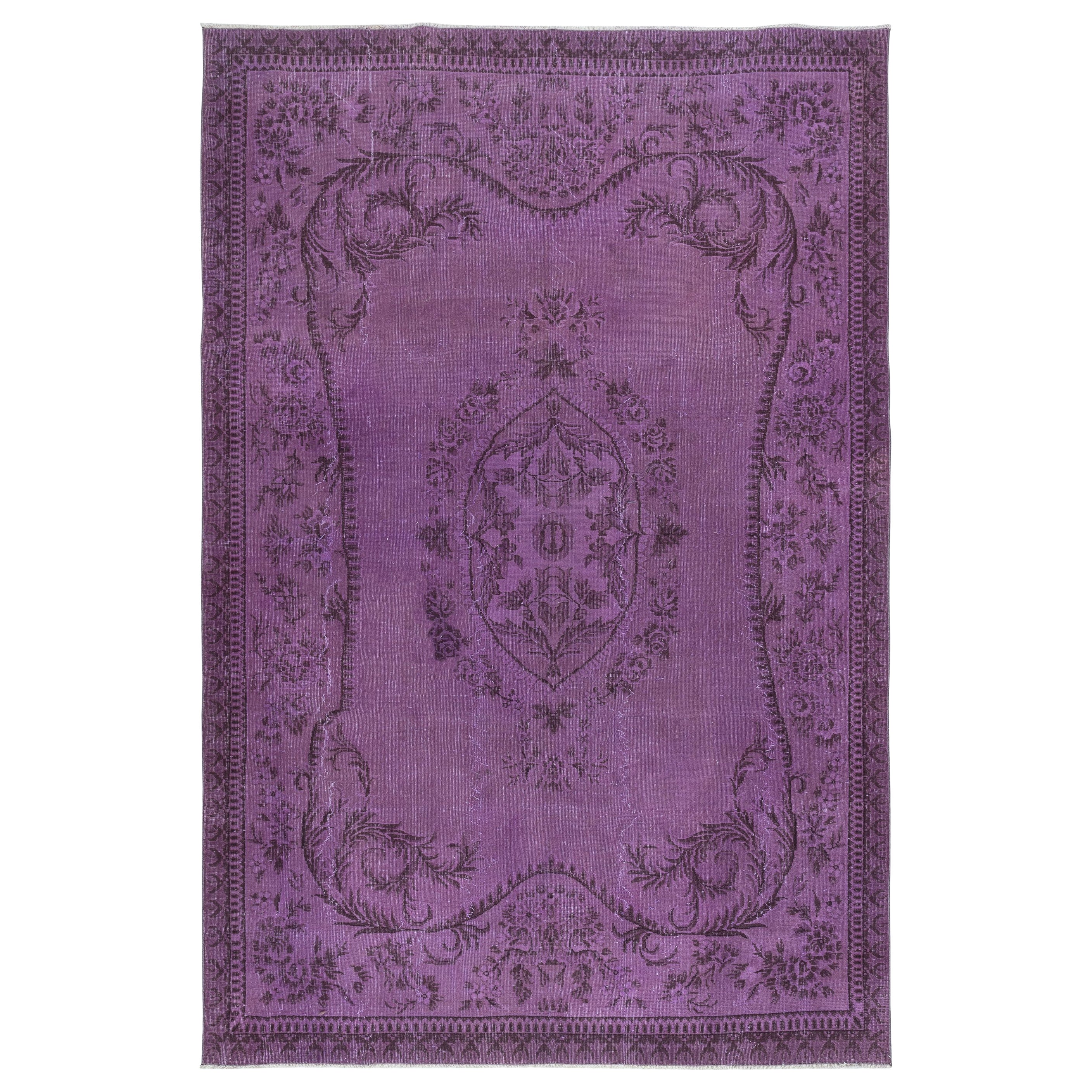 7x10.5 Ft Modern Color Rug, Handmade Turkish Carpet, Bohemian Home Decor (tapis turc fait à la main)