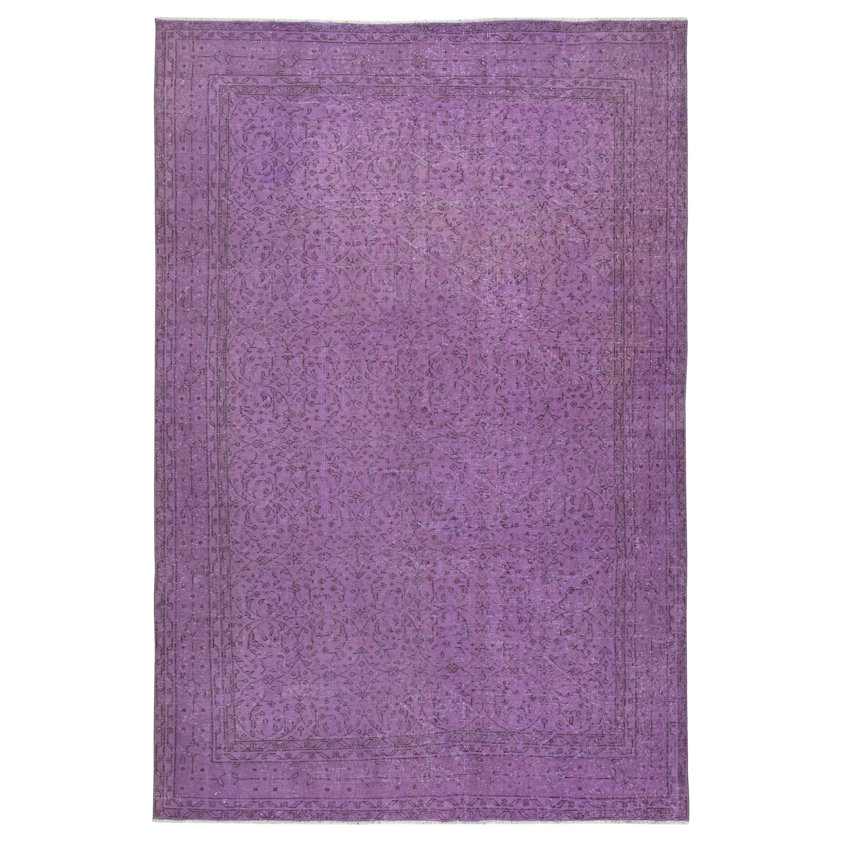 6.8x10 Ft Modern Color Rug, Handmade Turkish Carpet, Bohemian Home Decor (tapis turc fait à la main)