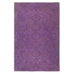 5.3x8.2 Ft Lila Farbe Handmade Wolle Anti-bakterielle Türkisch Milas Teppich