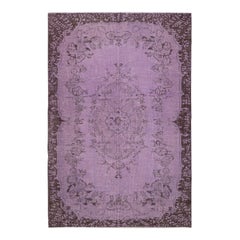 6.3x9.6 Ft Bohemian Style Hand-knotted Area Rug. Modern Turkish Floor Covering