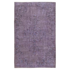 4.8x7.6 Ft Handmade Anti-bakterielle lila Farbe Hand geknüpft türkischen Bereich Teppich