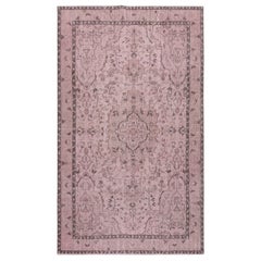 6x10 Ft Rosa Teppich für Contemporary Interiors, handgeknüpft in der Türkei