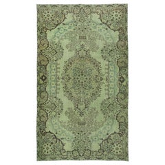 6x10 Ft grüne Farbe handgefertigt türkische Wolle Bereich Teppich für Modern Living Room Decor