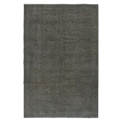 6.2x9.3 Ft Vintage Gray Color Handmade Turkish Area Rug for Modern Home & Office (tapis turc fait à la main pour la maison et le bureau modernes)