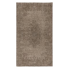 5x8.7 Ft Contemporary Wool Area Rug in Brown Color. Noué à la main en Turquie
