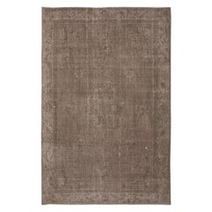 6.3x9.7 Ft Brown Color Handmade Area Rug from Turkey. 4 intérieurs modernes